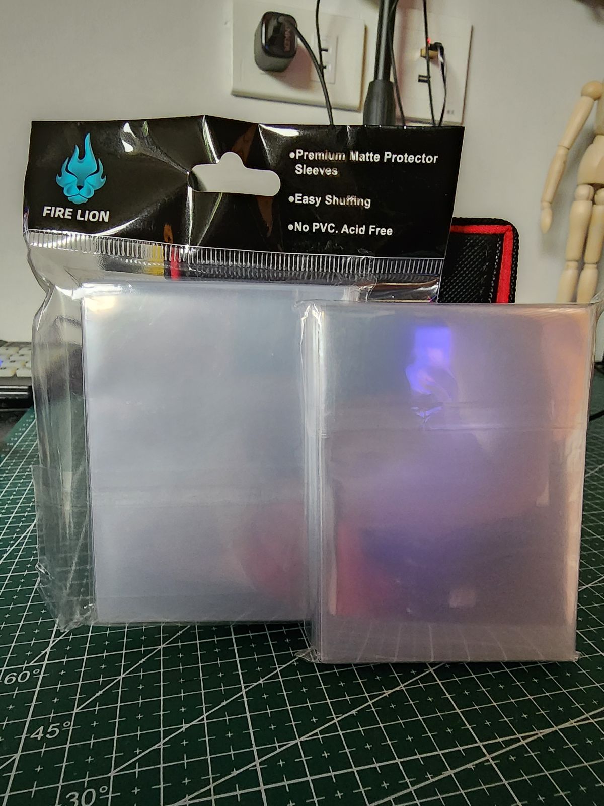 Fire Lion card sleeves (clear)
