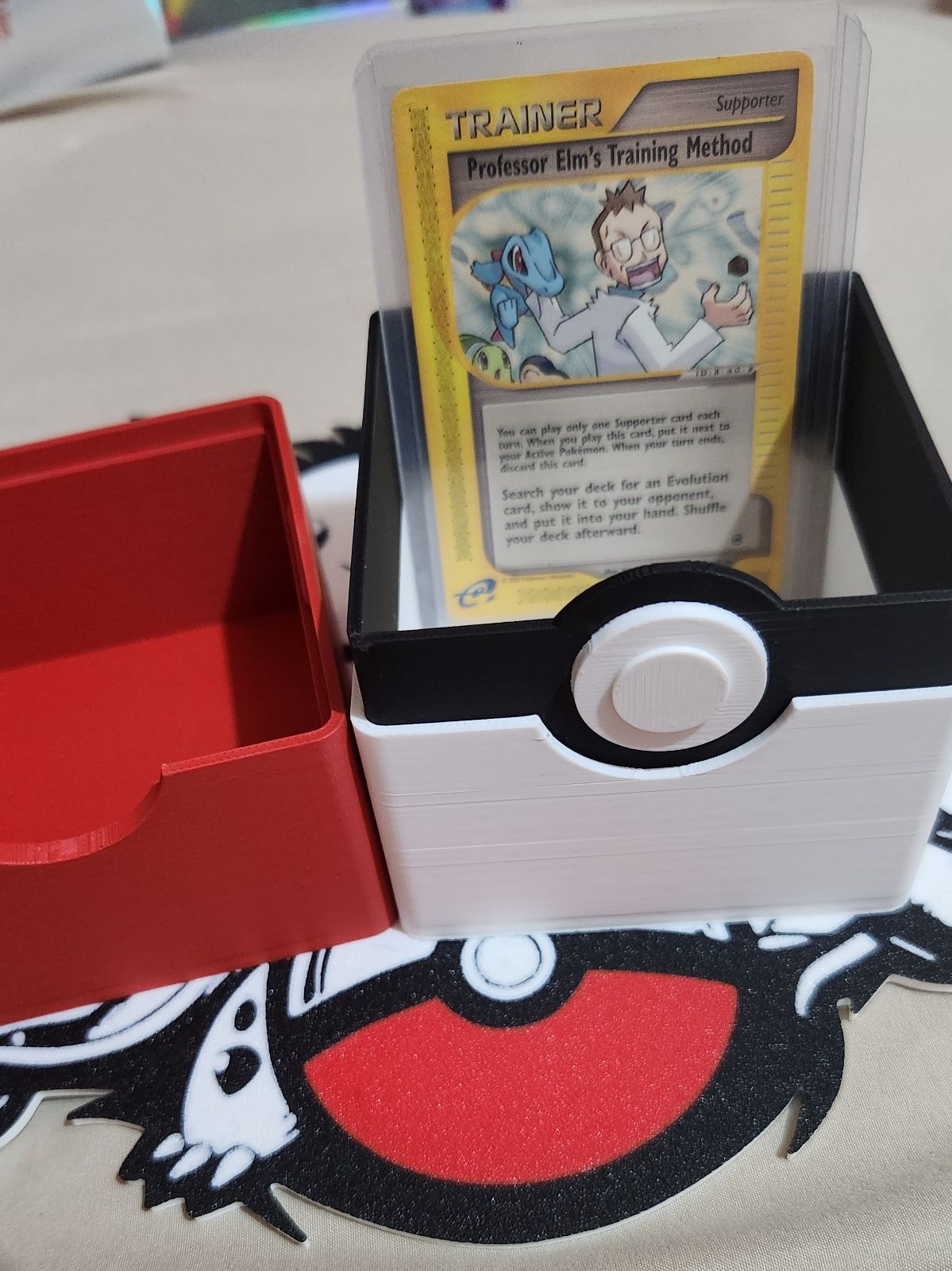 Custom Pokeball Card Box Organizer