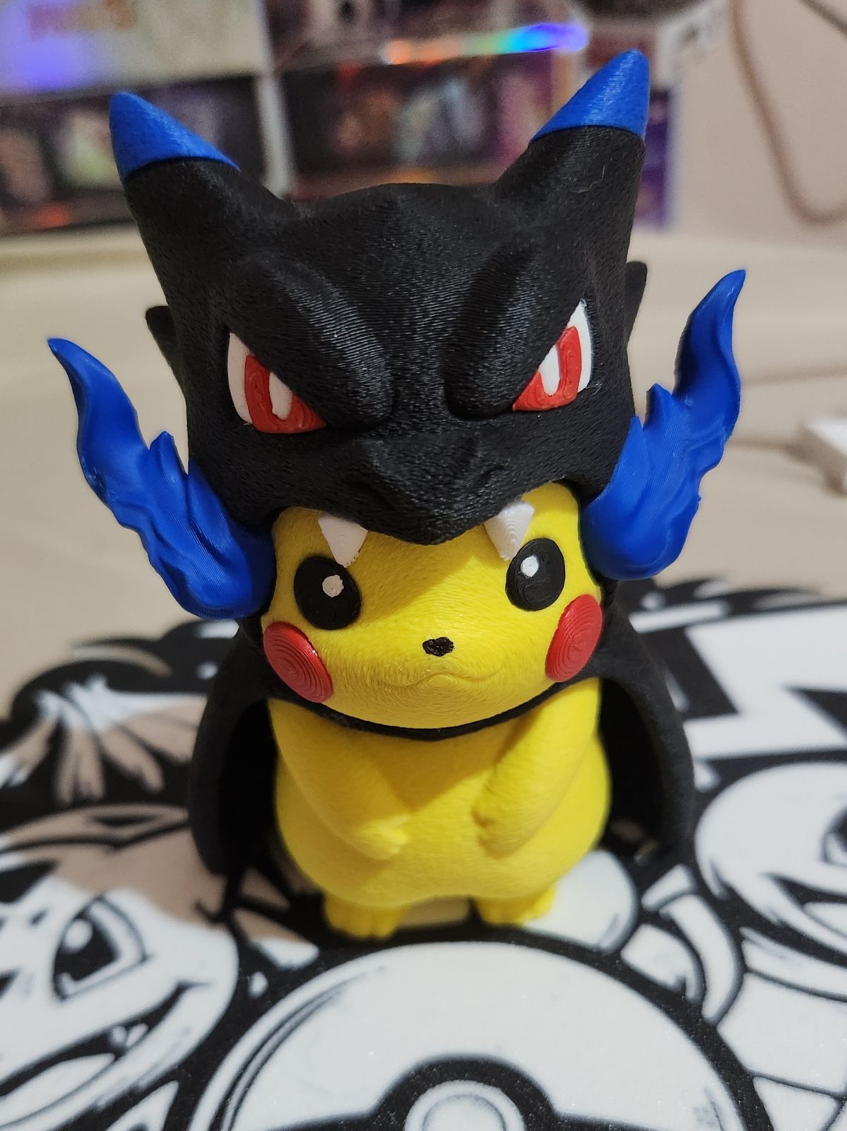 Pickachu Mega Charizard X Poncho